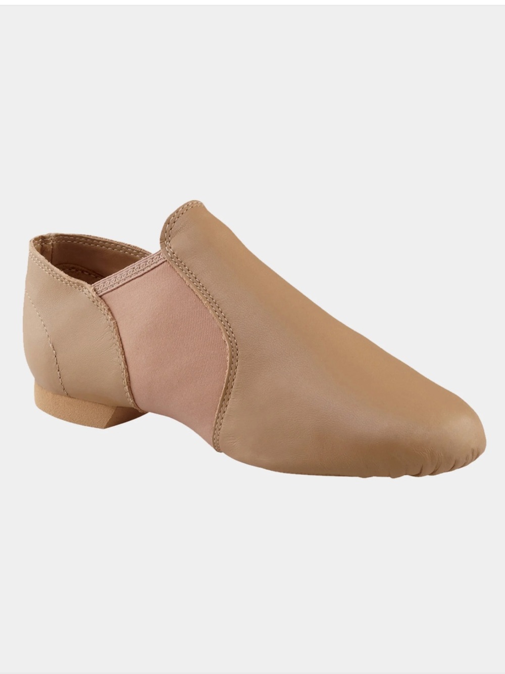 Capezio EJ2 e-Series Slip-on Caramel Jazz Shoes, 7.5M